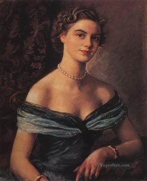 Women Painting - helene de rua princess jean de merode 1954 beautiful woman lady